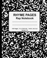 Rhyme Pages Rap Notebook: Version 2.0