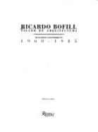 Ricardo Bofill/Taller de Arquitectura - Rizzoli, and Bofill, Ricardo
