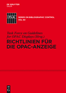 Richtlinien fr die OPAC-Anzeige