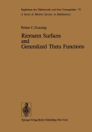 Riemann Surfaces and Generalized Theta Functions