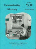 Rod and Staff Communicating Effectively English 9 & 10 Book One Teacher's Manual - Rod And Staff