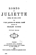 Romeo Et Juliette, Opera En Cinq Actes