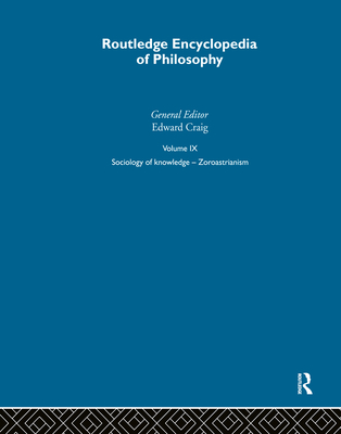Routledge Encyclopedia of Philosophy - Craig, Edward