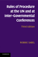 Rules of Procedure at the Un and at Inter-Governmental Conferences