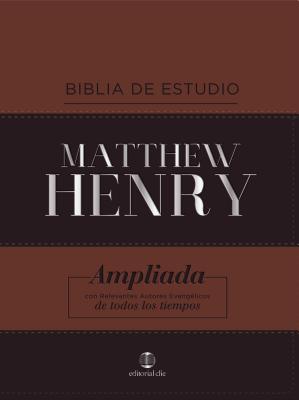 Rvr Biblia de Estudio Matthew Henry, Leathersoft, Clsica, Con ?ndice - Henry, Matthew, and Ropero, Alfonso (Editor)