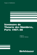 Sminaire de Thorie Des Nombres, Paris 1987-88