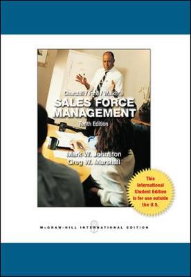 Sales Force Management - Johnston, Mark, and Marshall, Greg