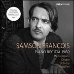 Samson Franois: Piano Recital 1960