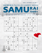Samurai Sudoku Puzzle Levels Easy to Extreme: Variety Samurai Games Brain Health 1000 Puzzle Book Overlapping into 200 Samurai Style Puzzles Book for Adults (Winter Cover) Volume 3
