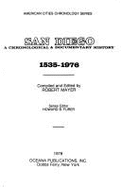 San Diego: A Chronological & Documentary History, 1535-1976 - Mayer, Robert