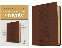 Santa Biblia Ntv, Edicin Compacta, Letra Grande (Sentipiel, Caf, Letra Roja)