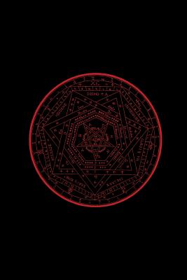 Satanic Sigil: Blood Red - Sigillum Satanas - College Ruled Lined Pages - Black Magick Journals