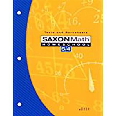 Saxon Math Homeschool 5/4: Tests and Worksheets - Hake