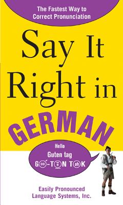 Say It Right in German - Epls Na