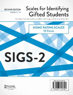 Scales for Identifying Gifted Students (SIGS-2): Home Rating Scale Forms (25 Forms)