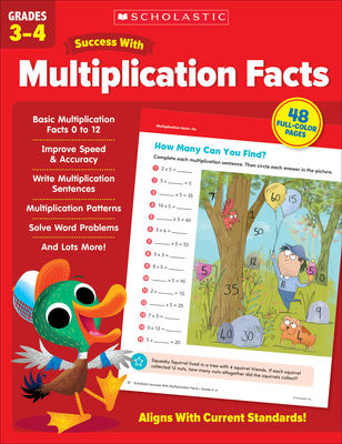 Scholastic Success with Multiplication Facts Grades 3-4 Workbook - Scholastic Teaching Resources