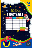 School Timetable: Middle-school / High-school Student Classroom Weekly Planner With To-Do List
