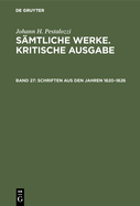 Schriften aus den Jahren 1820-1826