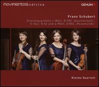 Schubert: Streichquartette D 703, D 46 und D 804 - Klenke-Quartett
