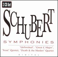 Schubert: Symphonies "Unfinished", "Great C major"; "Trout" Quintet; "Death & the Maiden" Quartet - New Hungarian Quartet; Rochester Chamber Orchestra; Cincinnati Symphony Orchestra; Thomas Schippers (conductor)