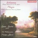 Schumann: Piano Concerto in A minor; Chopin: Piano Concerto No. 2 in F minor