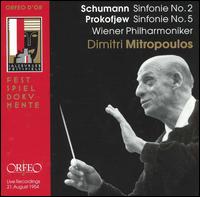Schumann: Sinfonie No. 2; Prokofjew: Sinfonie No. 5 - Wiener Philharmoniker; Dimitri Mitropoulos (conductor)