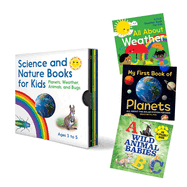 Science and Nature Books for Kids 3 to 5 Box Set: Planets, Weather, Animals, and Bugs