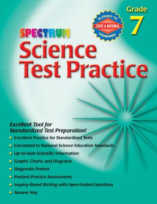 Science Test Practice, Grade 7 - Spectrum