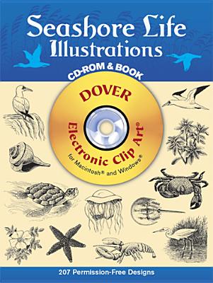 Seashore Life Illustrations CD-ROM and Book - Dover Publications Inc, and Clip Art