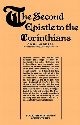 Second Epistle to the Corinthians - Barrett, C K