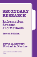Secondary Research: Information Sources and Methods