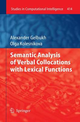 Semantic Analysis of Verbal Collocations with Lexical Functions - Gelbukh, Alexander, and Kolesnikova, Olga