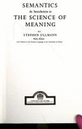 Semantics: An Introduction to the Science of Meaning - Ullmann, Stephen