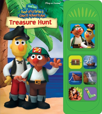 Sesame Street Bert and Ernie's Great Adventures: Treasure Hunt Sound Book - Pi Kids