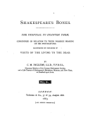 Shakespeare's Bones, the Proposal to Disinter Them