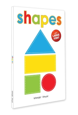 Shapes: Early Learning Board Book with Large Font - Wonder House Books