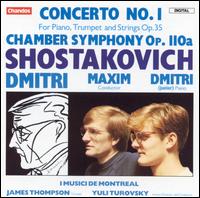 Shostakovich: Concerto No. 1, Op. 35 - Dmitri Shostakovich, Jr. (piano); James Thompson (trumpet); I Musici de Montral