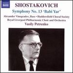 Shostakovich: Symphony No. 13 'Babi Yar' - Alexander Vinogradov (bass); Huddersfield Choral Society (choir, chorus);...