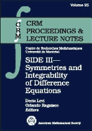 Side III: Symmetries and Integrability of Difference Equations - Levi, D