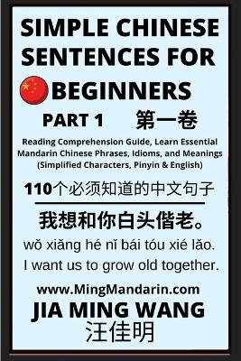 Simple Chinese Sentences for Beginners (Part 1) - Idioms and Phrases for Beginners (HSK All Levels) - Wang, Jia Ming