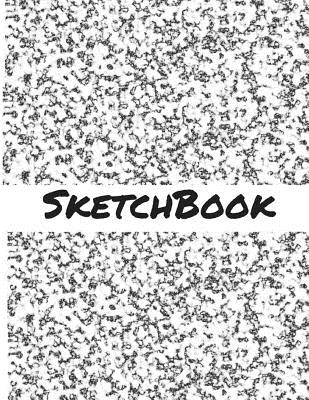 Sketch Book: 8.5 X 11 Large Sketch Book, Black and White Marble Cover, Blank Book for Drawing, Sketching, Doodling, Writing (Notebook, Journal) White Paper, 200 Durable Blank Pages with No Lines - Wax Pages, Sketch Book