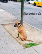 Sketchbook: 8.5 x 11 Large Sketch book, "Dog Waiting" Cover, Blank Book for Drawing, Sketching, Doodling, Writing (Notebook, Journal) White Paper, 100 Durable Blank Pages with No Lines