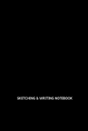 Sketching and Writing Notebook: Lined and Alternating Blank Pages
