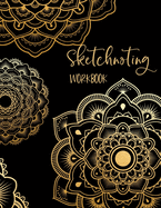 Sketchnoting Workbook: Blank Pages With Templates for Sketchnotes, Mind Mapping, Visual Thinking, Doodling - Large 8.5" x 11" Gift With Soft Cover Mandala Design