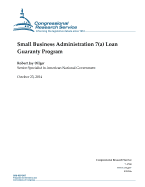 Small Business Administration 7(a) Loan Guaranty Program