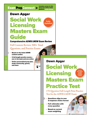 Social Work Licensing Masters Exam Guide and Additional Print Practice Test Set - Apgar, Dawn, PhD, Lsw, Acsw
