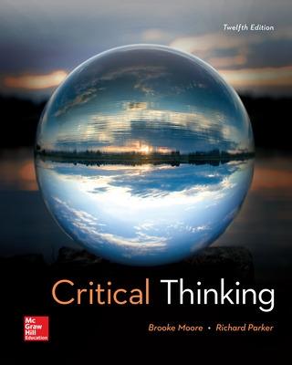 Soft Bound Version for Critical Thinking - Moore, Brooke Noel