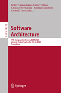 Software Architecture: 17th European Conference, ECSA 2023, Istanbul, Turkey, September 18-22, 2023, Proceedings