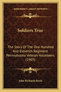 Soldiers True; The Story of the One Hundred and Eleventh Regiment Pennsylvania Veteran Volunteers and of Its Campaigns in the War for the Union, 1861-1865