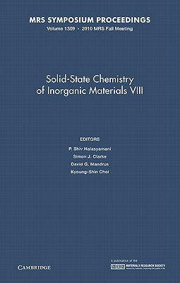 Solid-State Chemistry of Inorganic Materials VIII: Volume 1309 by P ...